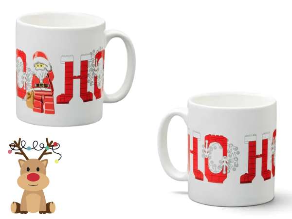 LEGO Santa Minifigure hohoho mug