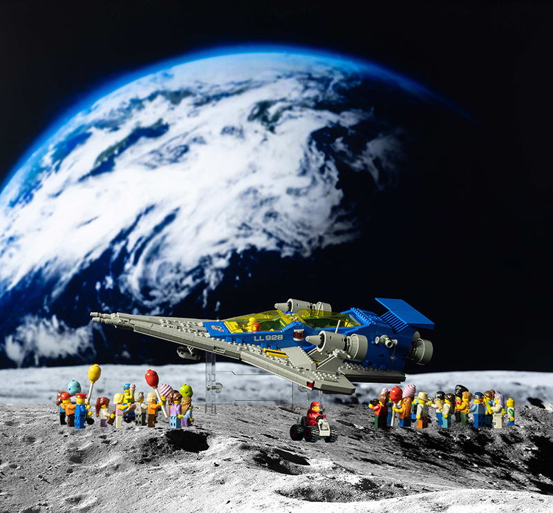 LEGO Galaxy Explorer Behind Space Background