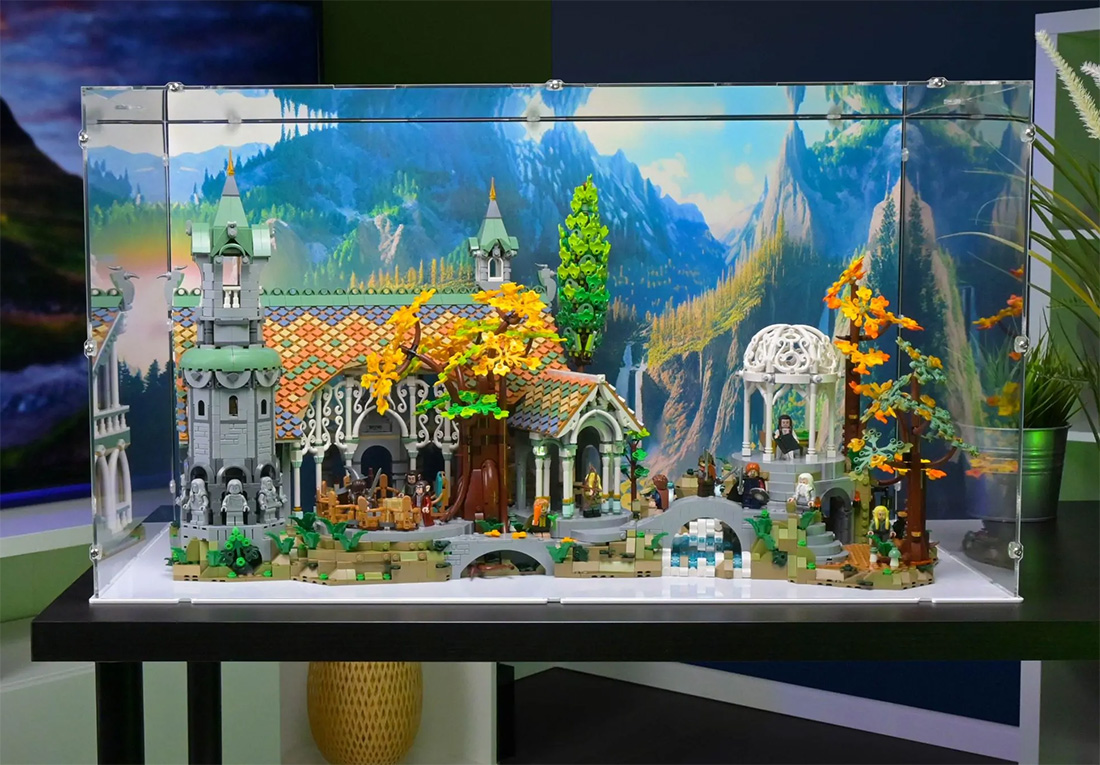 LEGO Rivendell display case