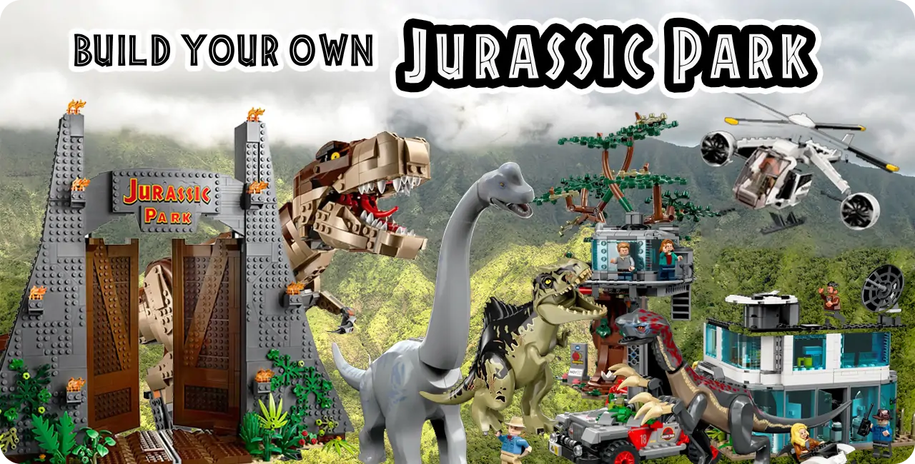 Figurine type lego Dinosaure Triceratops Jurassic Park - Jurassic World