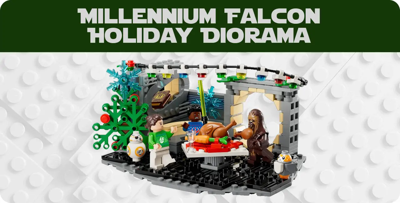 LEGO Star Wars 40658 Millennium Falcon Holiday Diorama revealed