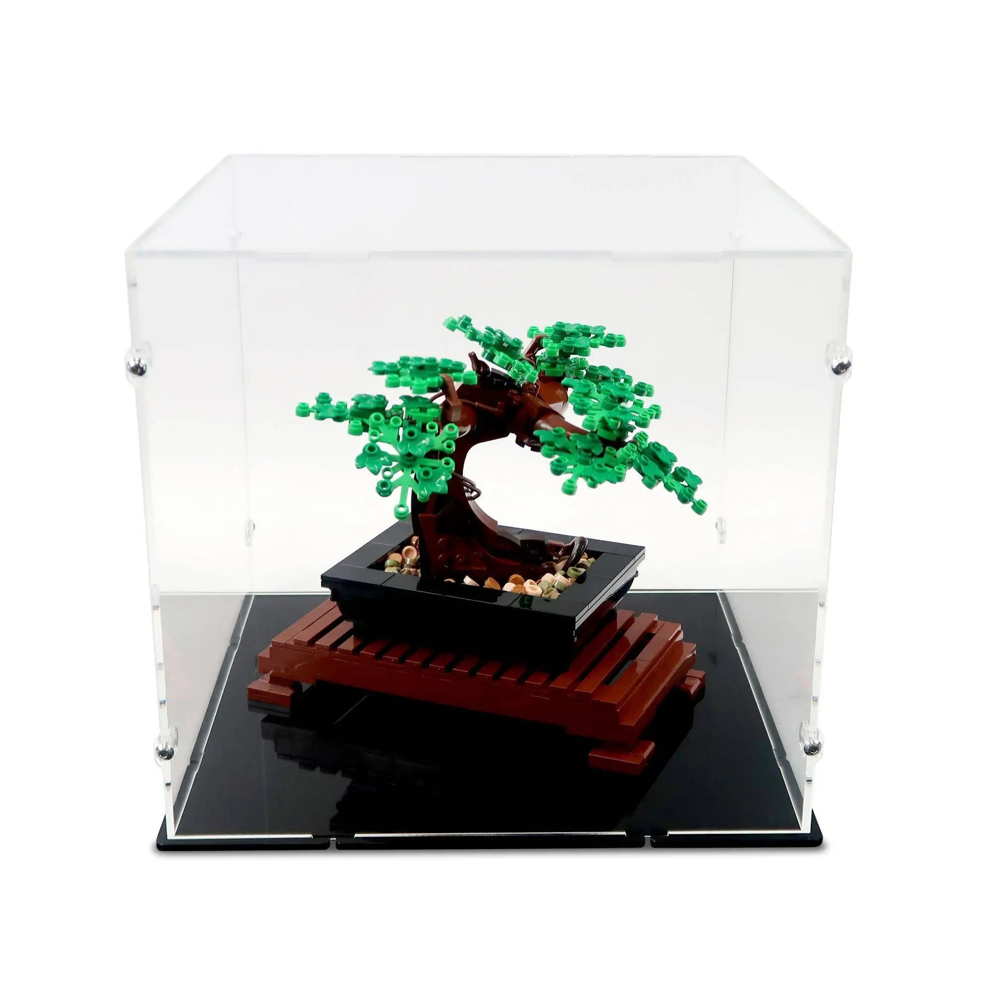 Acrylic Display Case for Lego 10281, Dustproof Clear Display Box Showcase  for Lego 10281 Bonsai Tree(NOT Included The Model) (2MM)