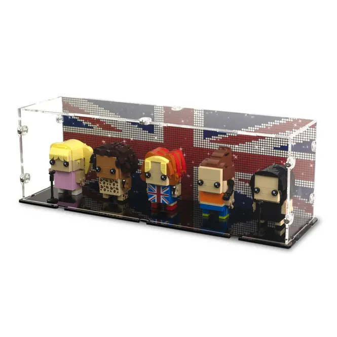 lego spice girls display case with background