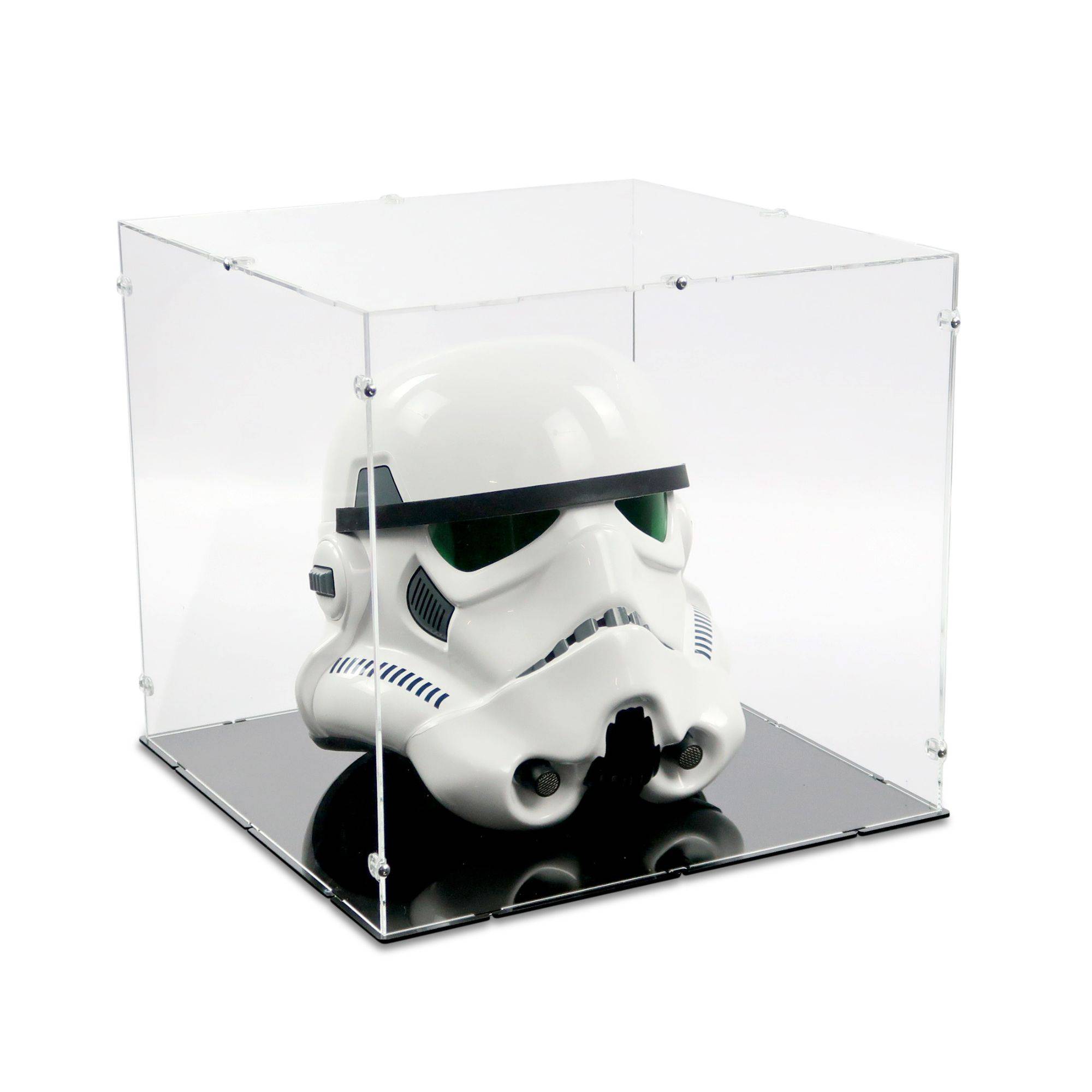 Display Cases For Collectibles Stormtrooper Helmet Display Case For Efx Collectibles Display Cases For Lego Sets Collectible Display Cases Showcase Protect From Dust Idisplayit